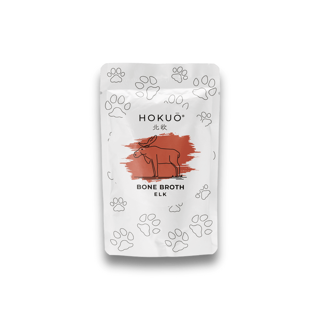 Hokuō® bottenbouillon met eland voor hond - KwispelKado